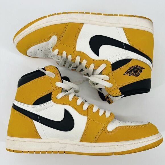 Nike Air Jordan 1 Retro High OG Yellow Ochre DZ5485-701 Size 11 EUC - Picture 10 of 10